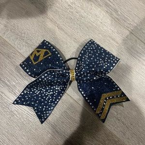 bedazzled super hero theme bow